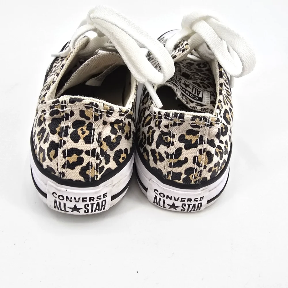 Converse All Star Leopard Print Kids Sneakers Size 2
